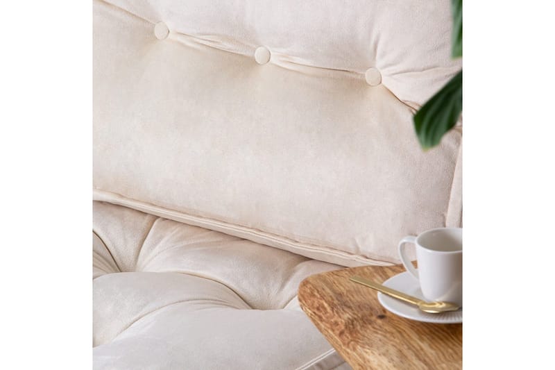 1-sits soffa Wenarport Beige - Beige - Möbler - Stolar & fåtöljer - Pall & puff - Sittpuff