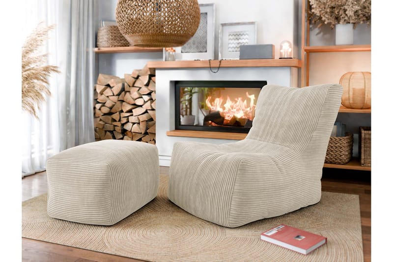 Afridi Sittpuff Utomhus 100 cm - Beige - Möbler - Stolar & fåtöljer - Pall & puff - Sittpuff
