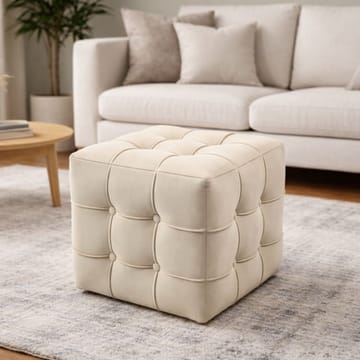 Ameias Sittpuff 42 cm - Cream - Möbler - Stolar & fåtöljer - Pall & puff - Sittpuff