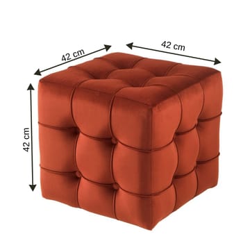 Ameias Sittpuff 42 cm - Orange - Möbler - Stolar & fåtöljer - Pall & puff - Sittpuff