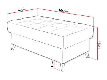 Amshyttan Fotpall 106 cm - Beige - Möbler - Stolar & fåtöljer - Pall & puff - Sittpuff
