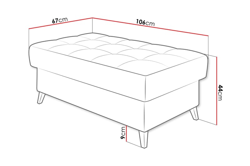 Amshyttan Sittpuff - Vit - Möbler - Stolar & fåtöljer - Pall & puff - Sittpuff