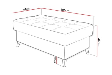 Amshyttan Sittpuff - Vit - Möbler - Stolar & fåtöljer - Pall & puff - Sittpuff