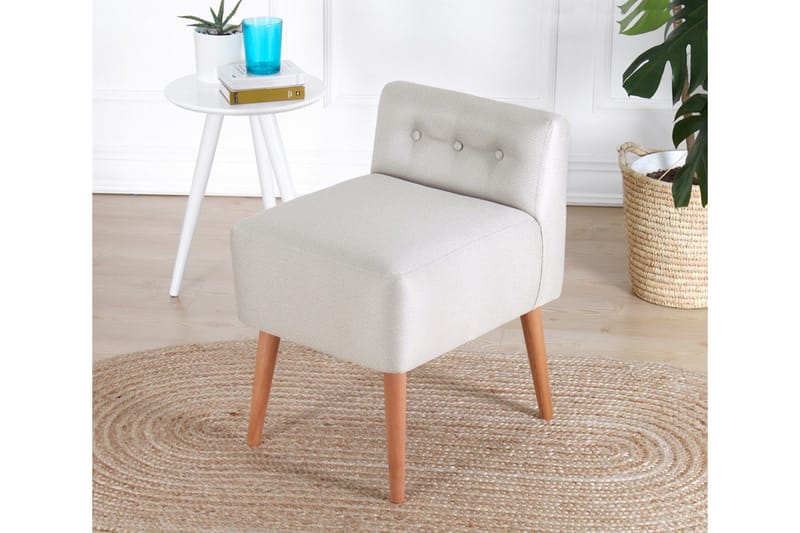 Anaro Sittpuff 43 cm Rektangulär - Beige - Möbler - Stolar & fåtöljer - Pall & puff - Sittpuff