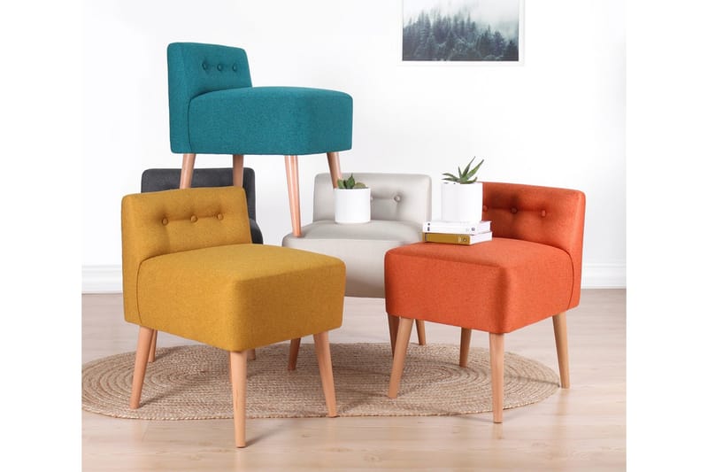 Anaro Sittpuff 43 cm Rektangulär - Mörkgrön - Möbler - Stolar & fåtöljer - Pall & puff - Sittpuff