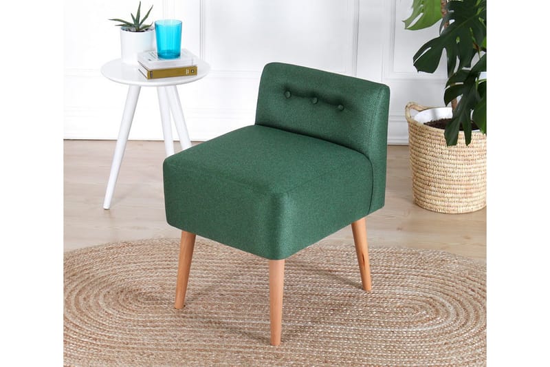 Anaro Sittpuff 43 cm Rektangulär - Mörkgrön - Möbler - Stolar & fåtöljer - Pall & puff - Sittpuff