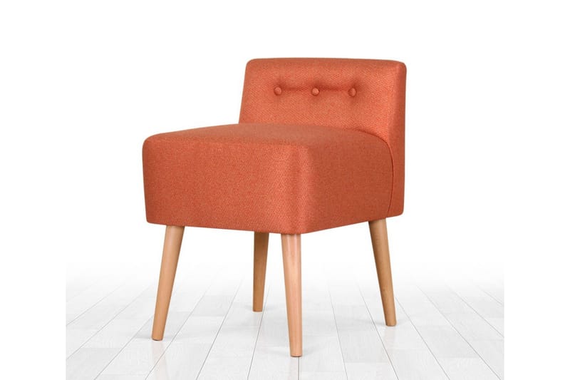 Anaro Sittpuff 43 cm Rektangulär - Orange - Möbler - Stolar & fåtöljer - Pall & puff - Sittpuff