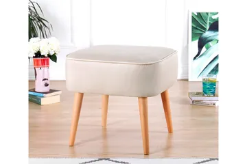 Anaro Sittpuff 45 cm Rektangulär - Beige - Möbler - Stolar & fåtöljer - Pall & puff - Sittpuff