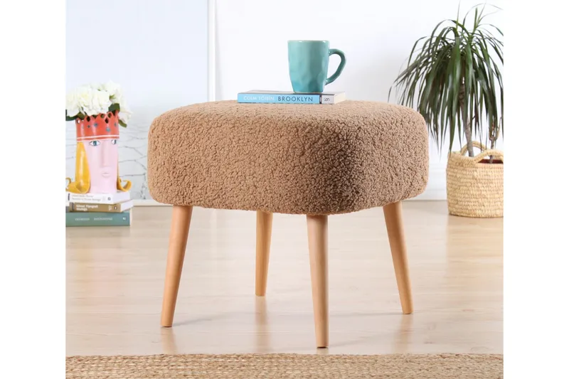 Anaro Sittpuff 45 cm Rektangulär - Brun - Möbler - Stolar & fåtöljer - Pall & puff - Sittpuff