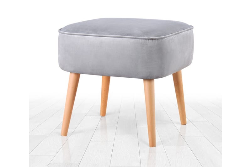 Anaro Sittpuff 45 cm Rektangulär - Ljusgrå - Möbler - Stolar & fåtöljer - Pall & puff - Sittpuff