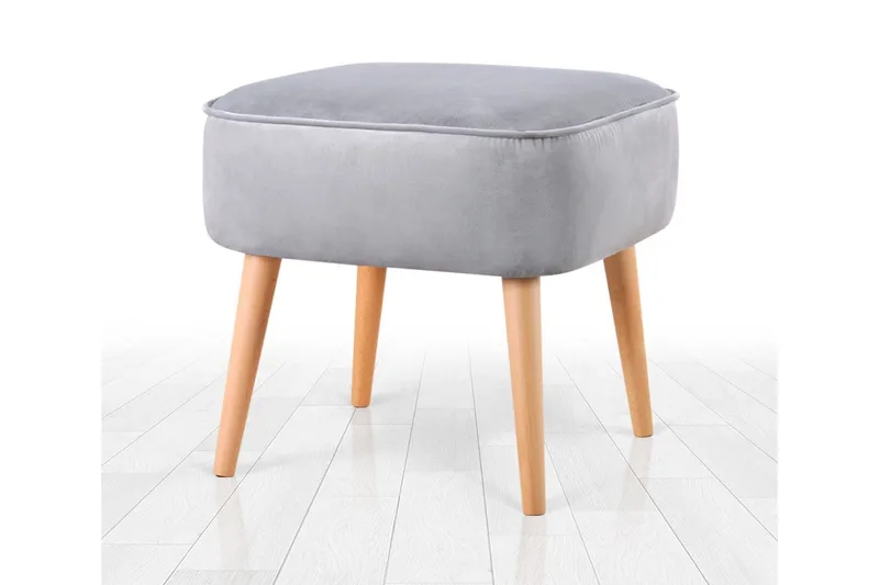 Anaro Sittpuff 45 cm Rektangulär, Ljusgrå