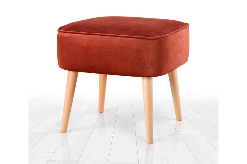 Anaro Sittpuff 45 cm Rektangulär - Röd - Möbler - Stolar & fåtöljer - Pall & puff - Sittpuff