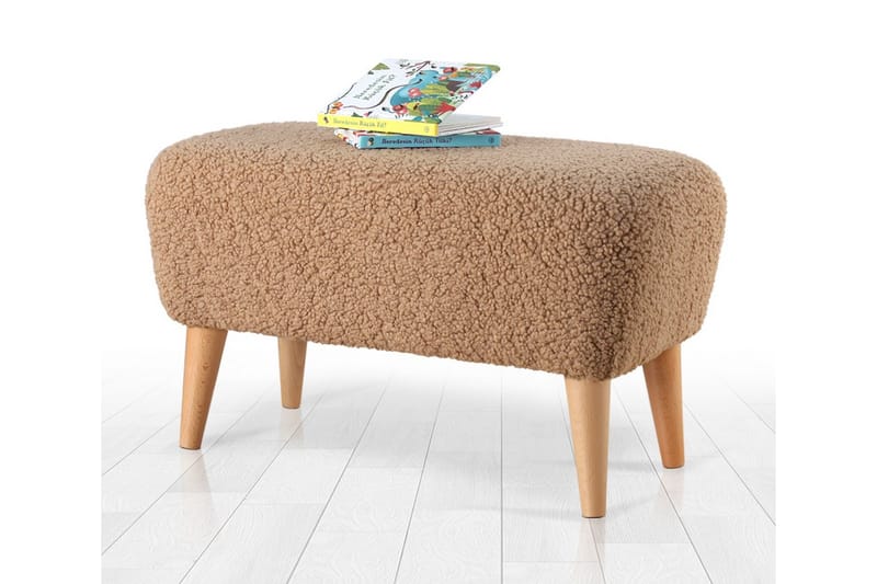 Anaro Sittpuff 61 cm Rektangulär - Brun - Möbler - Stolar & fåtöljer - Pall & puff - Sittpuff