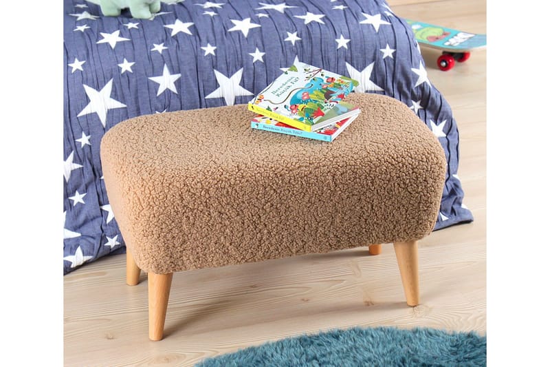 Anaro Sittpuff 61 cm Rektangulär - Brun - Möbler - Stolar & fåtöljer - Pall & puff - Sittpuff