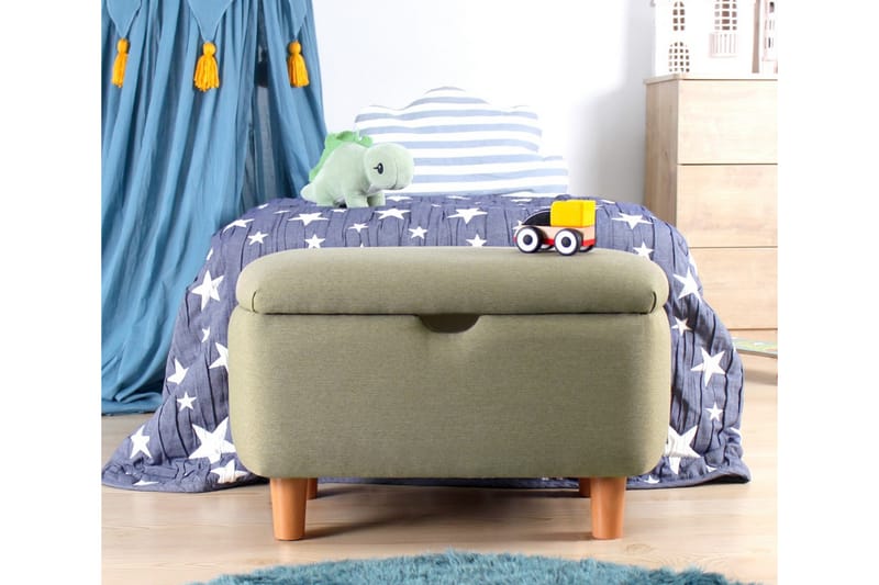 Anaro Sittpuff 61 cm Rektangulär - Grön - Möbler - Stolar & fåtöljer - Pall & puff - Sittpuff