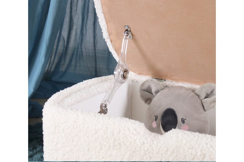 Anaro Sittpuff 61 cm Rektangulär - Vit - Möbler - Stolar & fåtöljer - Pall & puff - Sittpuff