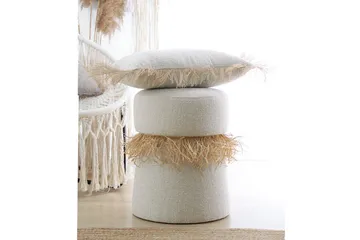 Anaro Sittpuff Rund - Beige - Möbler - Stolar & fåtöljer - Pall & puff - Sittpuff