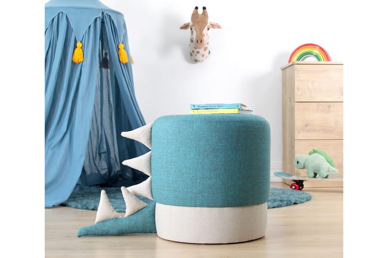 Anaro Sittpuff Rund - Blå - Möbler - Stolar & fåtöljer - Pall & puff - Sittpuff