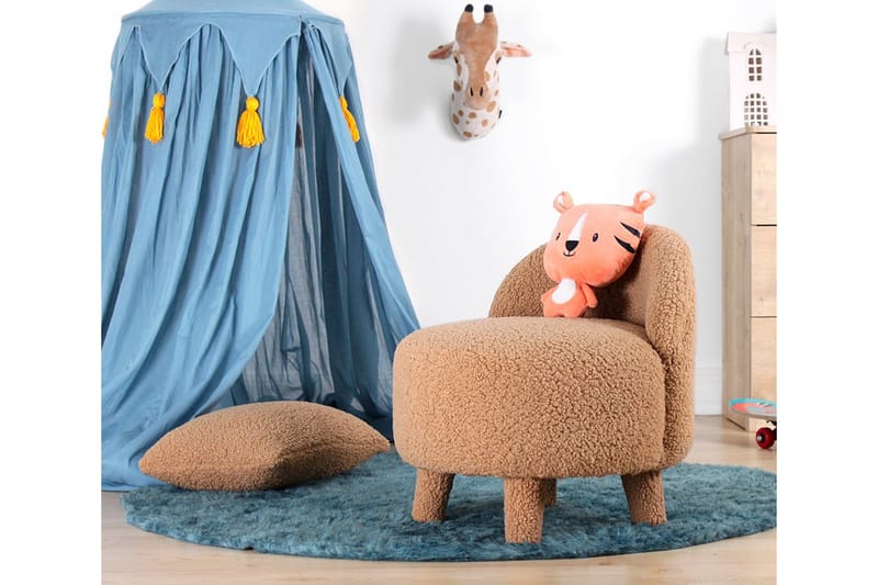 Anaro Sittpuff Rund - Brun - Möbler - Stolar & fåtöljer - Pall & puff - Sittpuff