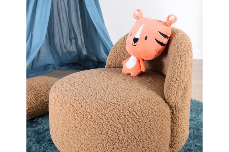 Anaro Sittpuff Rund - Brun - Möbler - Stolar & fåtöljer - Pall & puff - Sittpuff