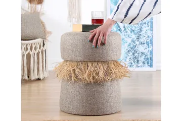 Anaro Sittpuff Rund - Brun - Möbler - Stolar & fåtöljer - Pall & puff - Sittpuff
