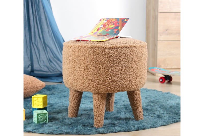 Anaro Sittpuff Rund - Brun - Möbler - Stolar & fåtöljer - Pall & puff - Sittpuff