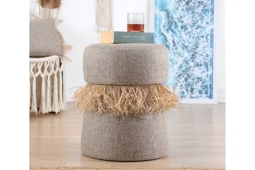 Anaro Sittpuff Rund - Brun - Möbler - Stolar & fåtöljer - Pall & puff - Sittpuff