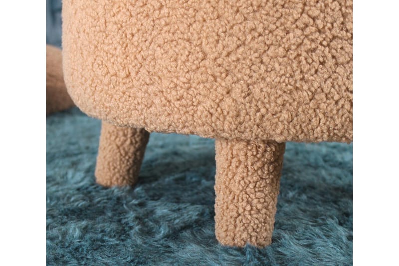 Anaro Sittpuff Rund - Brun - Möbler - Stolar & fåtöljer - Pall & puff - Sittpuff