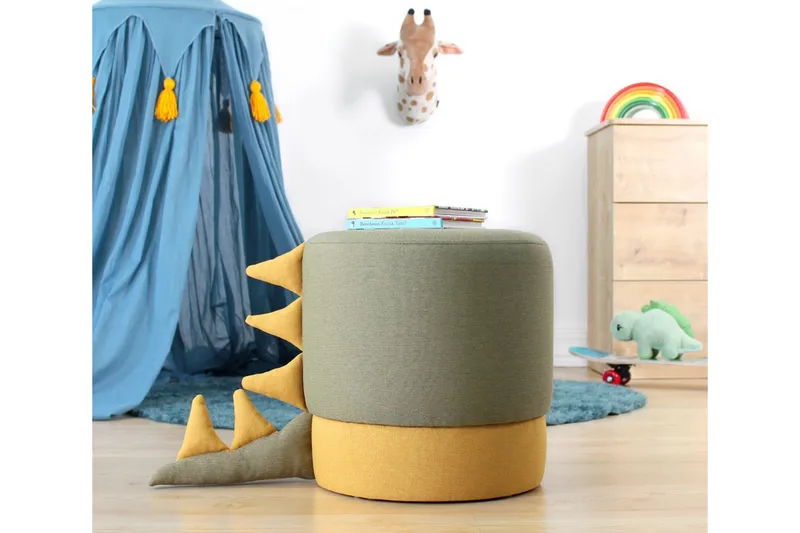 Anaro Sittpuff Rund - Grön - Möbler - Stolar & fåtöljer - Pall & puff - Sittpuff