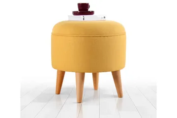 Anaro Sittpuff Rund - Gul - Möbler - Stolar & fåtöljer - Pall & puff - Sittpuff