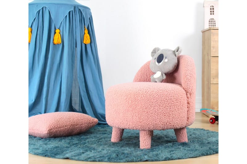 Anaro Sittpuff Rund - Rosa - Möbler - Stolar & fåtöljer - Pall & puff - Sittpuff