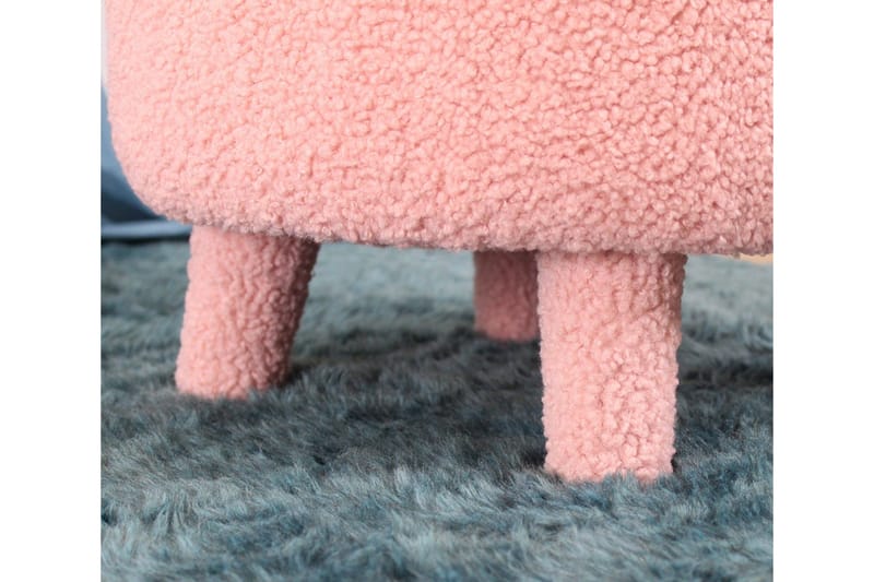 Anaro Sittpuff Rund - Rosa - Möbler - Stolar & fåtöljer - Pall & puff - Sittpuff