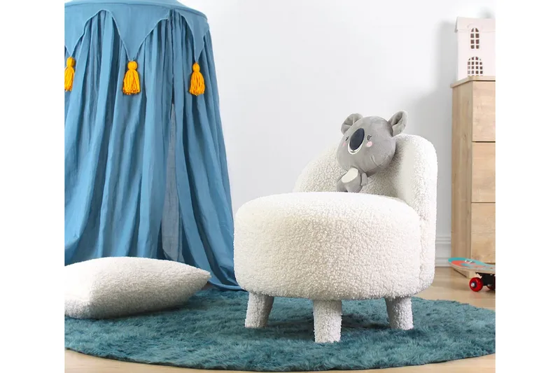 Anaro Sittpuff Rund - Vit - Möbler - Stolar & fåtöljer - Pall & puff - Sittpuff