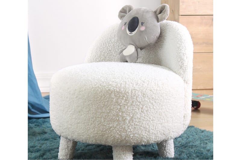 Anaro Sittpuff Rund - Vit - Möbler - Stolar & fåtöljer - Pall & puff - Sittpuff