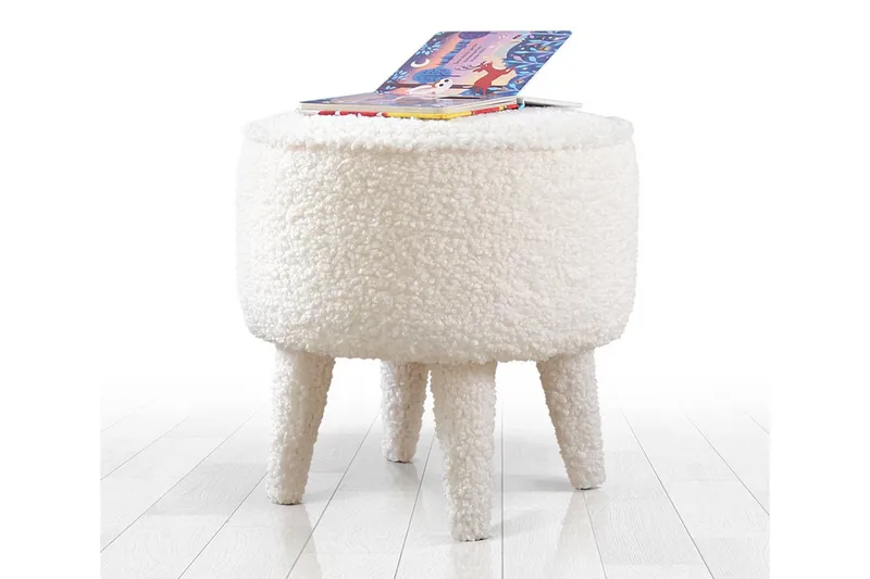 Anaro Sittpuff Rund, Vit