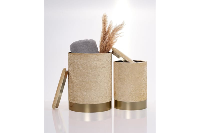 Angola Sittpuff, Beige