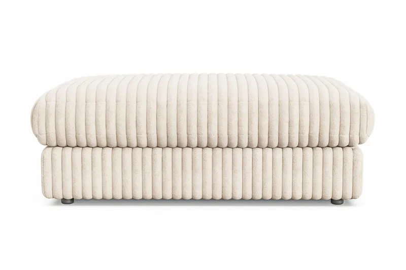 Arken Lyx Rektangulär Fotpall i Manchester - Beige - Möbler - Stolar & fåtöljer - Pall & puff - Fotpall