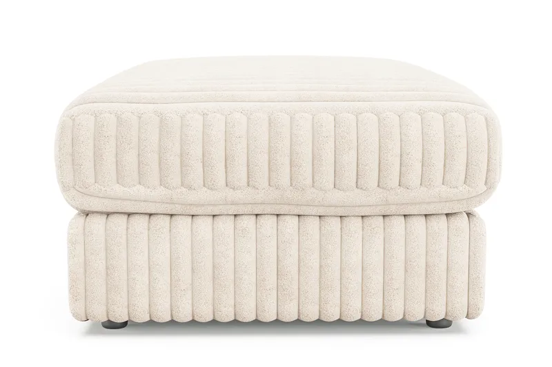 Arken Lyx Rektangulär Fotpall i Manchester - Beige - Möbler - Stolar & fåtöljer - Pall & puff - Fotpall