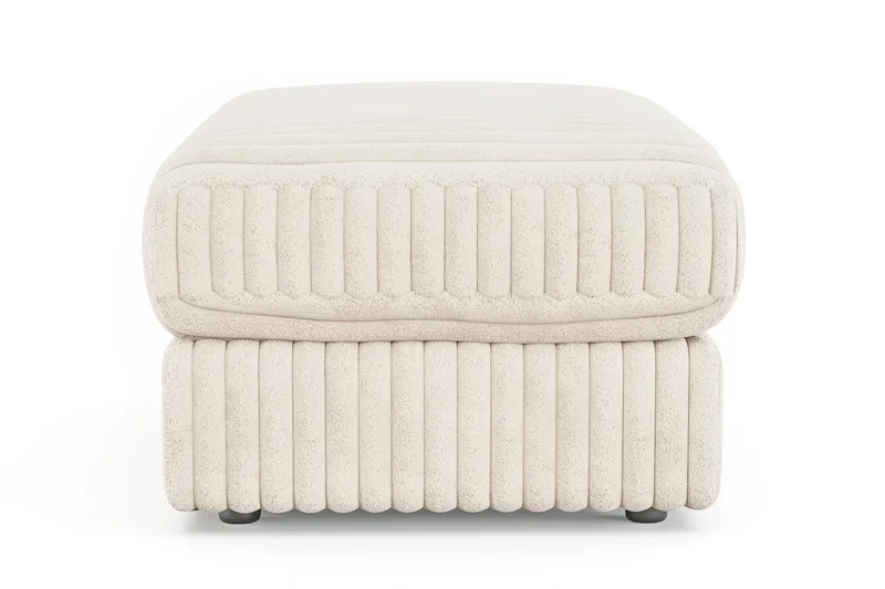 Arken Lyx Rektangulär Fotpall i Manchester - Beige - Möbler - Stolar & fåtöljer - Pall & puff - Fotpall