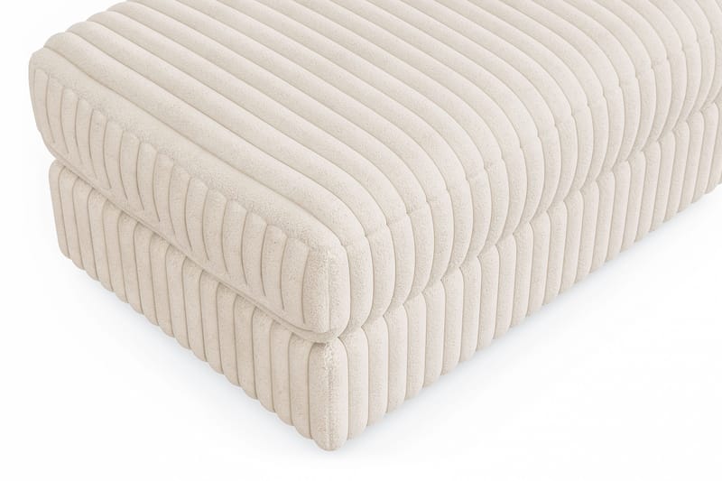 Arken Lyx Rektangulär Fotpall i Manchester - Beige - Möbler - Stolar & fåtöljer - Pall & puff - Fotpall