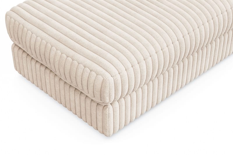 Arken Lyx Rektangulär Fotpall i Manchester - Beige - Möbler - Stolar & fåtöljer - Pall & puff - Fotpall