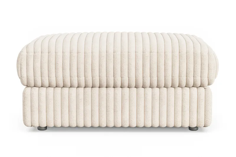 Arken Lyx Rektangulär Fotpall i Manchester - Beige - Möbler - Stolar & fåtöljer - Pall & puff - Fotpall