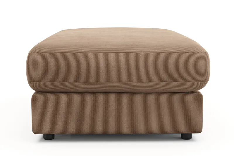 Arken Lyx Rektangulär Fotpall i Manchester - Brun - Möbler - Stolar & fåtöljer - Pall & puff - Fotpall