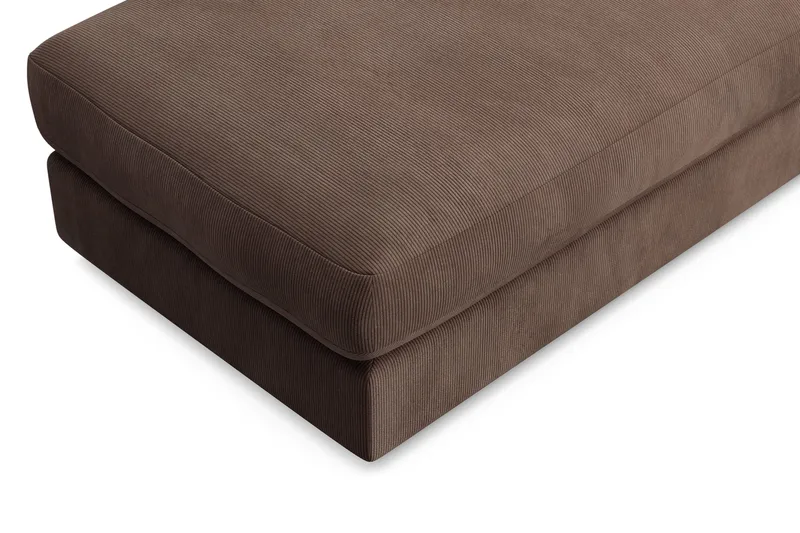 Arken Lyx Rektangulär Fotpall i Manchester - Brun - Möbler - Stolar & fåtöljer - Pall & puff - Fotpall