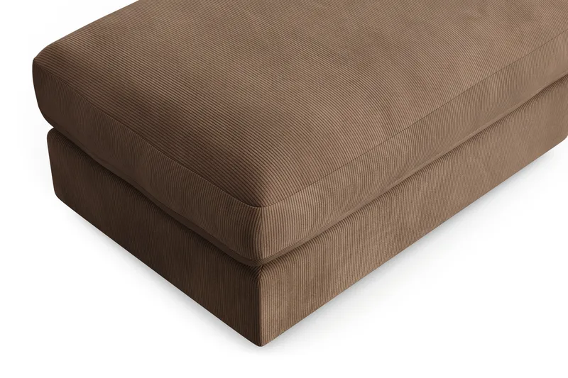 Arken Lyx Rektangulär Fotpall i Manchester - Brun - Möbler - Stolar & fåtöljer - Pall & puff - Fotpall