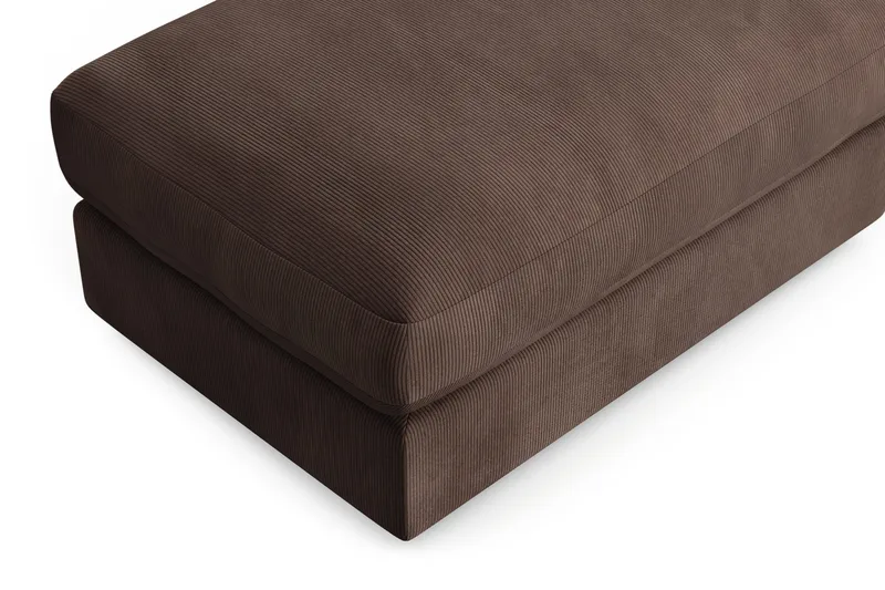 Arken Lyx Rektangulär Fotpall i Manchester - Brun - Möbler - Stolar & fåtöljer - Pall & puff - Fotpall