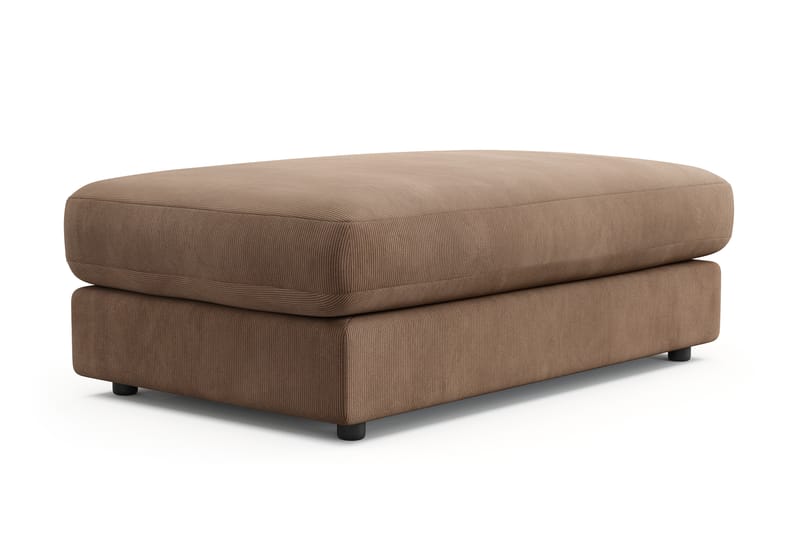 Arken Lyx Rektangulär Fotpall i Manchester - Brun - Möbler - Stolar & fåtöljer - Pall & puff - Fotpall