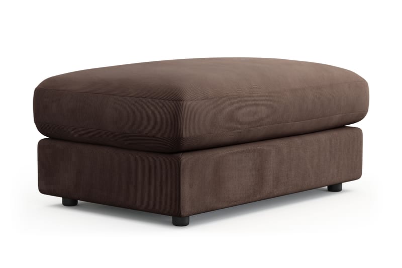 Arken Lyx Rektangulär Fotpall i Manchester - Brun - Möbler - Stolar & fåtöljer - Pall & puff - Fotpall