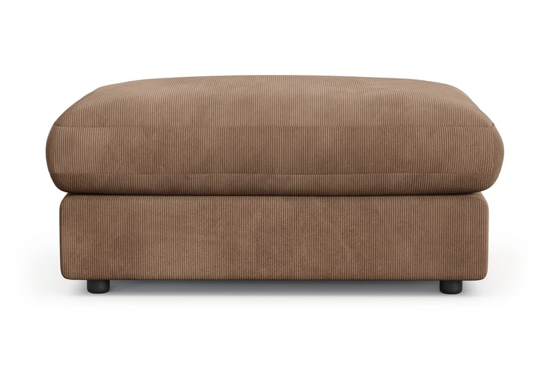 Arken Lyx Rektangulär Fotpall i Manchester, Brun