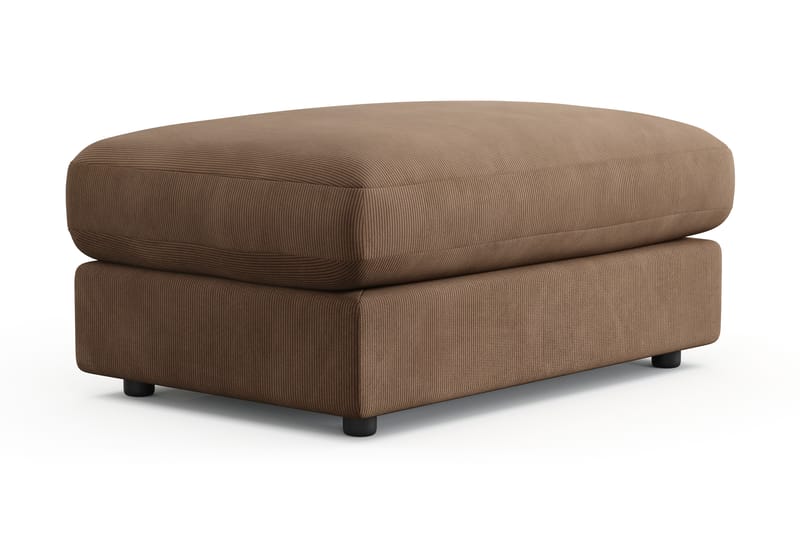 Arken Lyx Rektangulär Fotpall i Manchester - Brun - Möbler - Stolar & fåtöljer - Pall & puff - Fotpall